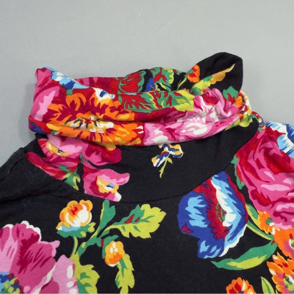 Anthropologie floral soft turtleneck dress, S. - Picture 11 of 12